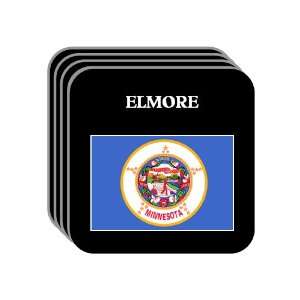 US State Flag   ELMORE, Minnesota (MN) Set of 4 Mini Mousepad Coasters