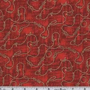  45 Wide Gone Sailing Knots Allover Red Fabric By The 