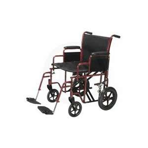  Drive Medical 22 Bariatric Steel Transport Chair 22 Red 