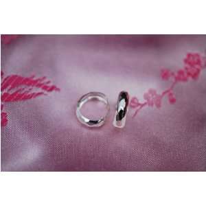  Silver Ring Shaped Earring 