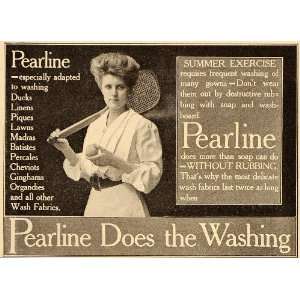   Soap Woman Tennis Racquet Ball   Original Print Ad