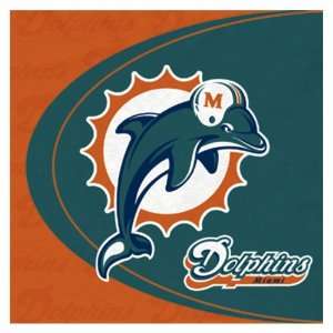  Lets Party By Hallmark Miami Dolphins Lunch Napkins 