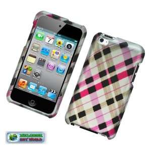   2d Image Case Check Pink Brown and Black Cell Phones & Accessories