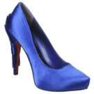 Womens Paris Hilton Sweetie Royal Blue Satin Shoes 