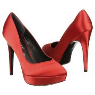 Womens Nina Rinalda Soft Red Satin Shoes 