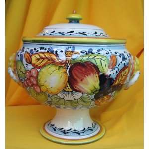  Centerpiece with Pedestal   Fruit Bowl  Italian Ceramics  Pottery 