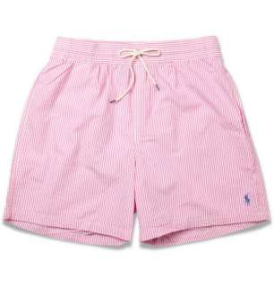Polo Ralph Lauren Striped Cotton Blend Seersucker Swim Shorts  MR 