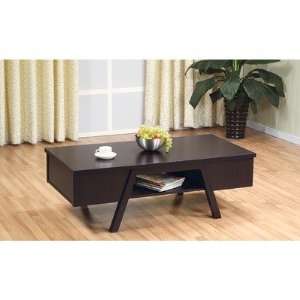   Capri Rectangular Coffee Table in Rich Matte Coffee Bean Furniture