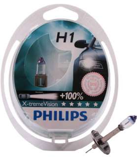 PHILIPS X TREME VISION H1 +100% 2er SET LAMPEN  