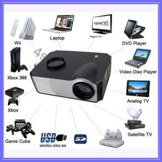 1080P Vidéoprojecteur Numérique HD/TV/USB/SD/HDMI/VGA  
