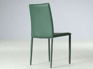 Stuhl Lederstuhl grün Textilleder Stühle Möbel 11554  