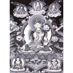  Goddess White Tara   Tibetan Thangka Painting