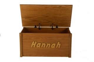 Solid Wood Toy box Personalized Name Chest Toybox  
