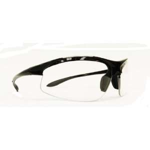  ERB 18614 Commandos Safety Glasses, Black Frame with Clear 