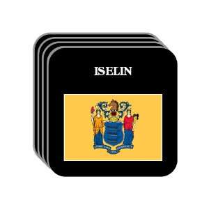  US State Flag   ISELIN, New Jersey (NJ) Set of 4 Mini 