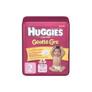 Huggies Supreme Gentle Care Diapers, Size 2, 36 Count (Pack of 4)