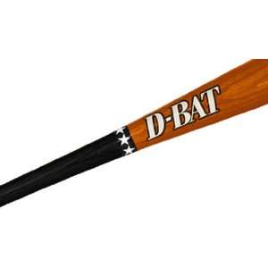  D Bat Pro Cut 243 Two Tone Baseball Bats BLACK/ORANGE 33 