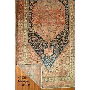  7x15 Hand Knotted Malayer Persian Rug   75x159