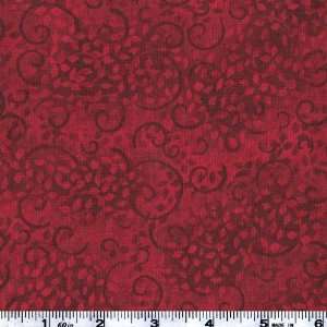  45 Wide Complements Scroll Ruby Slippers Fabric By The 