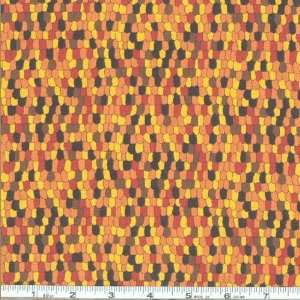  44 Wide Autumn Bounty Corn Kernels Black Fabric By The 