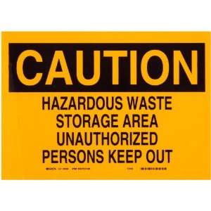   and Yellow Hazardous Waste Sign  Industrial & Scientific