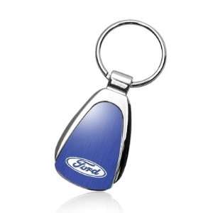  Ford Logo Blue Tear Drop Key Chain, Official Licensed 