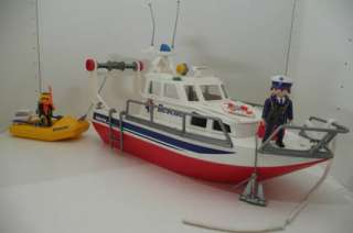 Playmobil 3063   Rettungsboot/ schiff Rescue mit Schlauchboot in 