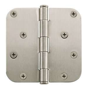  4 Solid Brass Rounded Edge Mortise Hinge   Polished Brass 