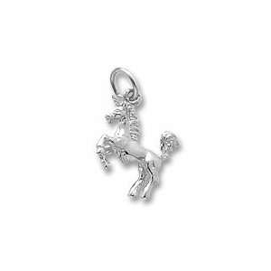  Unicorn Charm in White Gold Jewelry