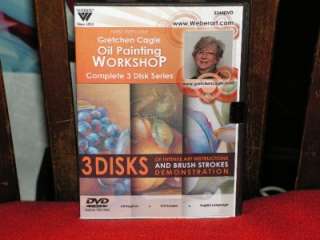 DVD Gretchen Cagle 3 disk SET Still Life Oil Painting  
