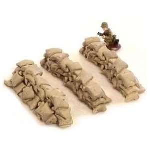  Sandbag Wall 6ea 25 28mm Miniature Terrain Toys & Games