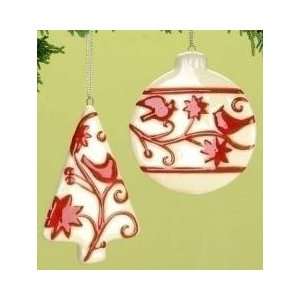  Club Pack of 24 Home for the Holidays Cardinal Porcelain 