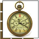 antique brass archaize 3 dials mechanical pocket watch von hongkong