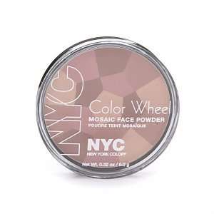  New York Color Wheel Mosaic Face Powder, Rose Glow, 0.32 