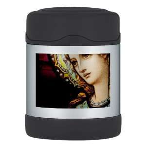    Thermos Food Jar Mother Mary Stained Glass 