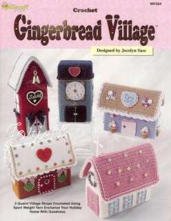 Gingerbread Village holiday keepsake crochet patterns  