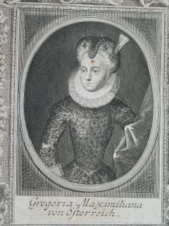 Gregoria Maximiliane v. Habsburg PORTRAIT c1721  