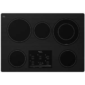 Whirlpool Gold G9CE3065XB 30 Smoothtop Electric Cooktop, 5 Elements 
