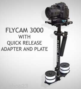 Flycam3000 rig + quick release for 5d 7d d70 xm2 vx2100  