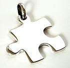 JIGSAW PUZZLE PIECE STERLING 925 SILVER CHARM PENDANT
