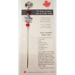 Dazzling Gourmet Canadian Souvenir Maple Leaf Cake and Muffin Tester 