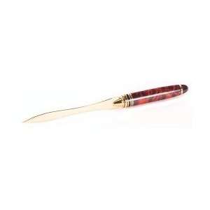  607 RED MARBLE    Ineuro European Style Letter Opener 