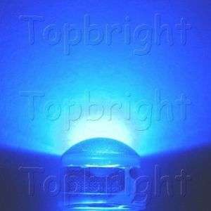 20 PCs 1W 8mm 140° StrawHat Blue LED 170,000mcd@300mA  