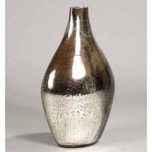    PC9792   Hand Blown Antique Silver Glass Vase