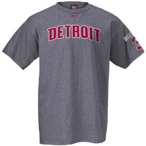  Nike Detroit Pistons #3 Ben Wallace Grey Swingman T shirt 
