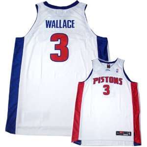  Nike Detroit Pistons #3 Ben Wallace White Authentic Player 