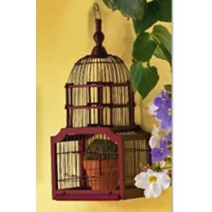  LES CAGES FOR THE BIRDS   RED BIRDCAGE Patio, Lawn 