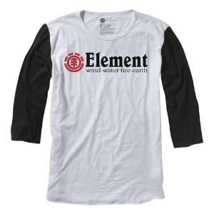  Element 3/4 Sleeve T Shirt Horizontal   Black   X Large 