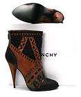 NEW $1450 GIVENCHY BLACK/RUST MID CALF BOOT SIZE 36 / 6