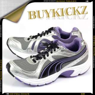 Puma Kuris Wns Silver Black Purple 2011 Womens Running 185103 01 